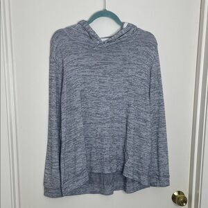 Market & Spruce Gray Striped Hoodie